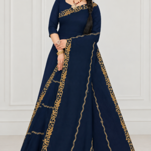 Women's Saree
(DS-Silky Saree) Silky Women's Elegant Navy Blue Embroidered Ready-to-Wear Gown/Saree Style Outfit with Matching Blouse Piece
Free Delivery 🚚
No Shipping charges